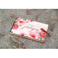 Vokelis 17 cm "Gražaus jubiliejaus proga. Raudonos gėlės"