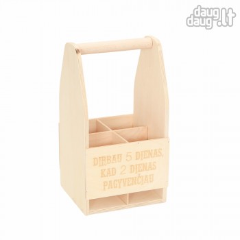 Dėžė su 4 skyriais "Dirbau 5 dienas" 