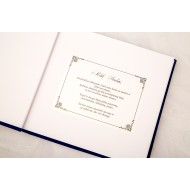 Linkėjimų kortelė vestuvių svečiams, priedas albumui