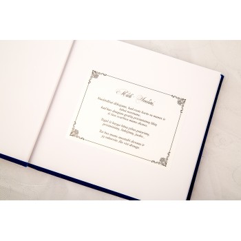 Linkėjimų kortelė vestuvių svečiams, priedas albumui