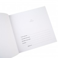 Linkėjimų knyga 25x22cm su spauda lape