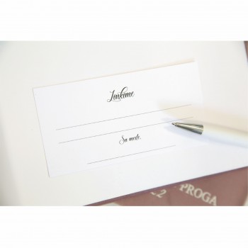 Linkėjimų kortelė albumui su vieta tekstui, 124x66 cm Linkėjimų kortelė albumui su vieta tekstui, 124x66 cm