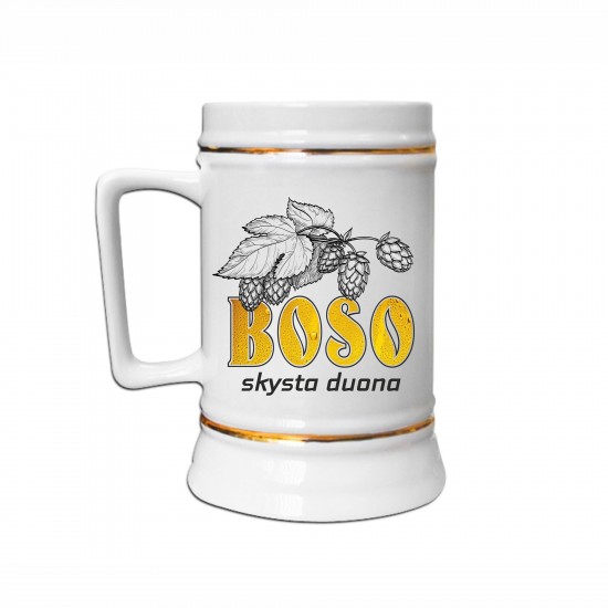 Bokalas Bosui su užrašu, Boso Skysta Duona