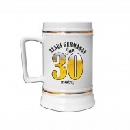Bokalas Gimtadienio Proga Su Metais ir Užrašu, Alaus Gurmanas Bokalas Gimtadienio Proga Su Metais ir Užrašu, Alaus Gurmanas