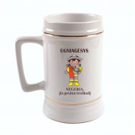 Bokalas gaisrininkui su užrašu, Ugniagesys negeria