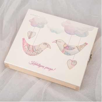 Dėžutė kortelėms, papuošalams "Paukščiai"  Dėžutė kortelėms, papuošalams "Paukščiai"