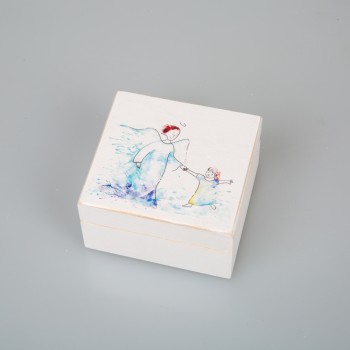 Dėžutė dantukams, sruogelei "Glėbyje. Su angelu"