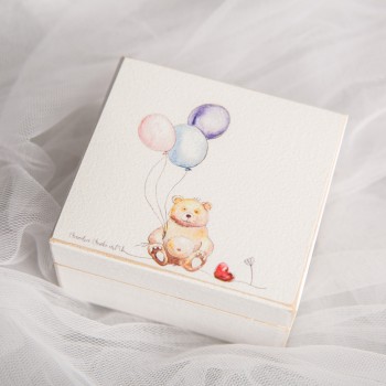 Dėžutė dantukams, sruogelei "Meškutis" Dėžutė dantukams, sruogelei "Meškutis"