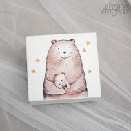 Dėžutė dantukams, sruogelei "Mama Meška" Dėžutė dantukams, sruogelei "Mama Meška"