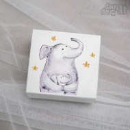 Dėžutė dantukams, sruogelei Drambliukai" Dėžutė dantukams, sruogelei Drambliukai"