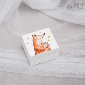 Dėžutė dantukams, sruogelei "Mama Lapė" Dėžutė dantukams, sruogelei "Mama Lapė"