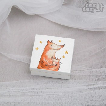 Dėžutė dantukams, sruogelei "Mama Lapė" Dėžutė dantukams, sruogelei "Mama Lapė"