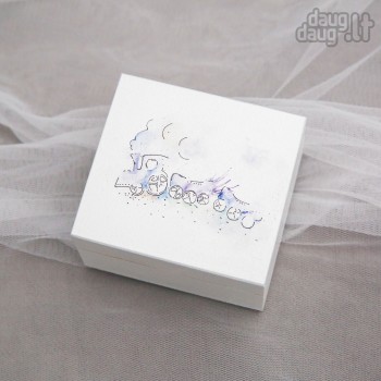 Dėžutė dantukams, sruogelei "Traukinukas"