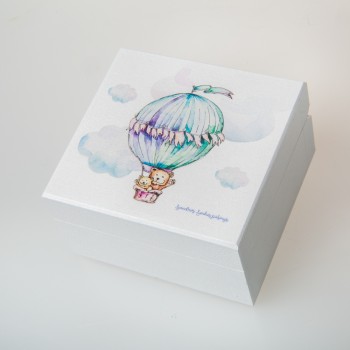 Dėžutė dantukams, sruogelei "Oro balionas" Dėžutė dantukams, sruogelei "Oro balionas"