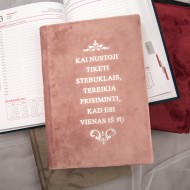 Darbo knyga 2027 veliūriniu viršeliu VIP22