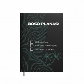 Darbo knyga BOSUI 2026 su užrašu, Boso Planas Darbo knyga BOSUI 2026 su užrašu, Boso Planas