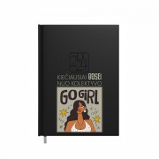 Darbo knyga BOSEI 2026 su užrašu, Kiečiausia Bosė Go Girl