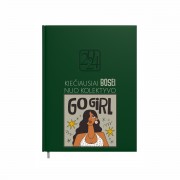 Darbo knyga BOSEI 2026 su užrašu, Kiečiausia Bosė Go Girl