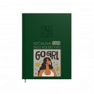 Darbo knyga BOSEI 2026 su užrašu, Kiečiausia Bosė Go Girl