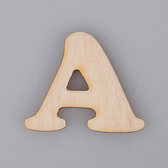 2 cm medinė raidė "A" 