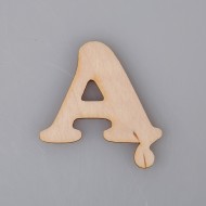 2 cm medinė raidė "Ą"