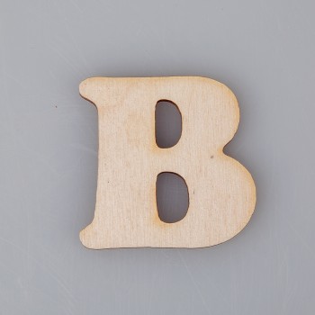2 cm medinė raidė "B" 2 cm medinė raidė "B"