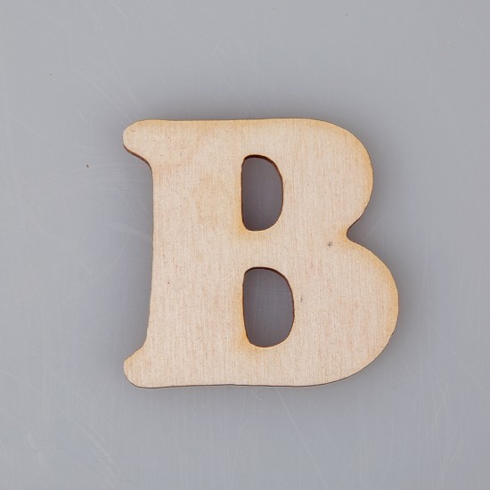 4 cm medinė raidė "B"