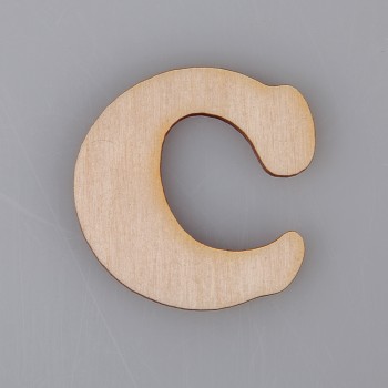 2 cm medinė raidė "C" 2 cm medinė raidė "C"