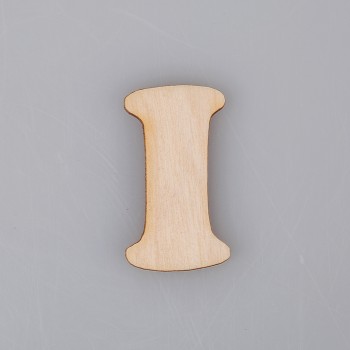 4 cm medinė raidė "I" 4 cm medinė raidė "I"