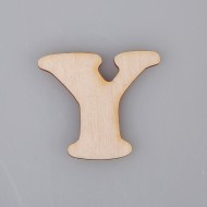 2 cm medinė raidė "Y"