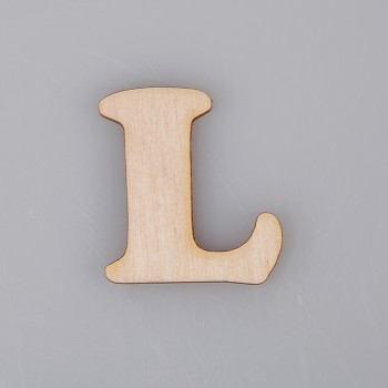 4 cm medinė raidė "L" 4 cm medinė raidė "L"