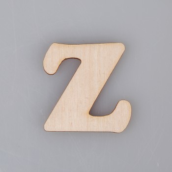 4 cm medinė raidė "Z" 4 cm medinė raidė "Z"