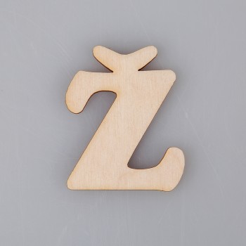 4 cm medinė raidė "Ž" 4 cm medinė raidė "Ž"