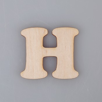 2 cm medinė raidė "H" 2 cm medinė raidė "H"