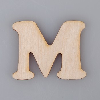 4 cm medinė raidė "M" 4 cm medinė raidė "M"