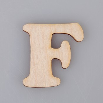 2 cm medinė raidė "F" 2 cm medinė raidė "F"