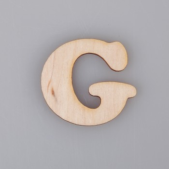 2 cm medinė raidė "G" 2 cm medinė raidė "G"