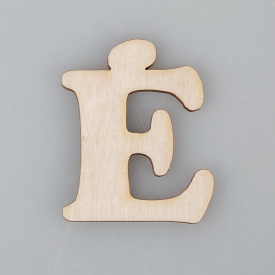 4 cm medinė raidė "Ė"