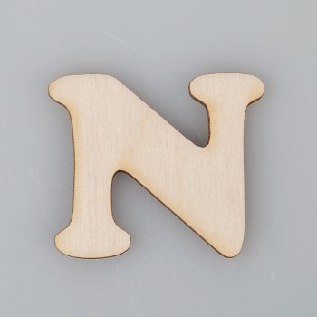 4 cm medinė raidė "N" 4 cm medinė raidė "N"