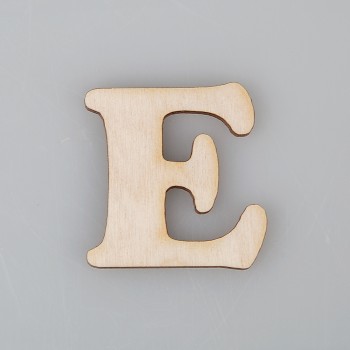 2 cm medinė raidė "E" 2 cm medinė raidė "E"