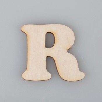 4 cm medinė raidė "R" 4 cm medinė raidė "R"