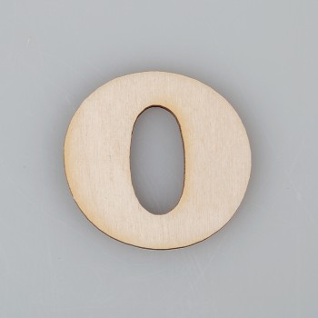 4 cm medinė raidė "O" 4 cm medinė raidė "O"