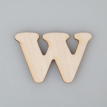 4 cm medinė raidė "W" 4 cm medinė raidė "W"