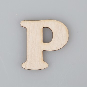 4 cm medinė raidė "P" 4 cm medinė raidė "P"