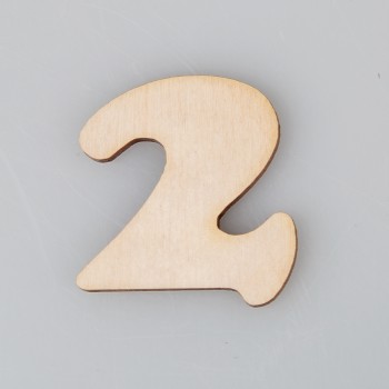 Skaičius "2". 2.5 cm