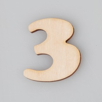 Skaičius "3". 2.5 cm