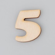 Skaičius "5". 4 cm