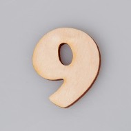 Skaičius "9". 4 cm