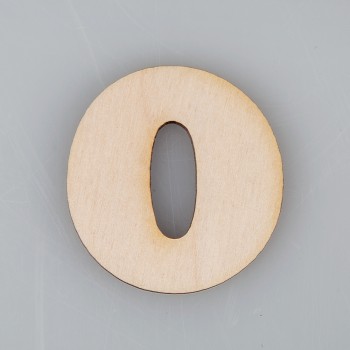 Skaičius "0". 2.5 cm Skaičius "0". 2.5 cm