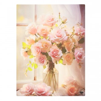 Paveikslas ant drobės "Natiurmortas su gėlėmis", 30x40 cm Paveikslas ant drobės "Natiurmortas su gėlėmis", 30x40 cm